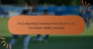 3-4-3 Attacking Transition from the 4-1-2-1-2 Formation: Width, pressing