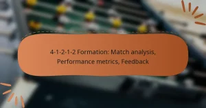 4-1-2-1-2 Formation: Match analysis, Performance metrics, Feedback