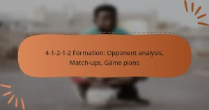 4-1-2-1-2 Formation: Opponent analysis, Match-ups, Game plans