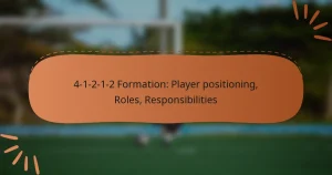 4-1-2-1-2 Formation: Player positioning, Roles, Responsibilities