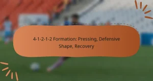 4-1-2-1-2 Formation: Pressing, Defensive Shape, Recovery