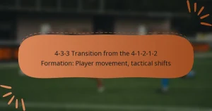 4-3-3 Transition from the 4-1-2-1-2 Formation: Player movement, tactical shifts