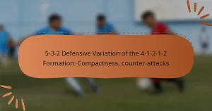 5-3-2 Defensive Variation of the 4-1-2-1-2 Formation: Compactness, counter-attacks