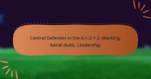 Central Defender in the 4-1-2-1-2: Marking, Aerial duels, Leadership