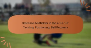 Defensive Midfielder in the 4-1-2-1-2: Tackling, Positioning, Ball Recovery