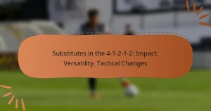 Substitutes in the 4-1-2-1-2: Impact, Versatility, Tactical Changes