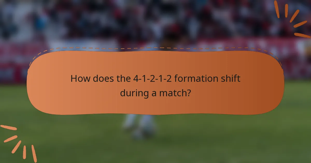 How does the 4-1-2-1-2 formation shift during a match?